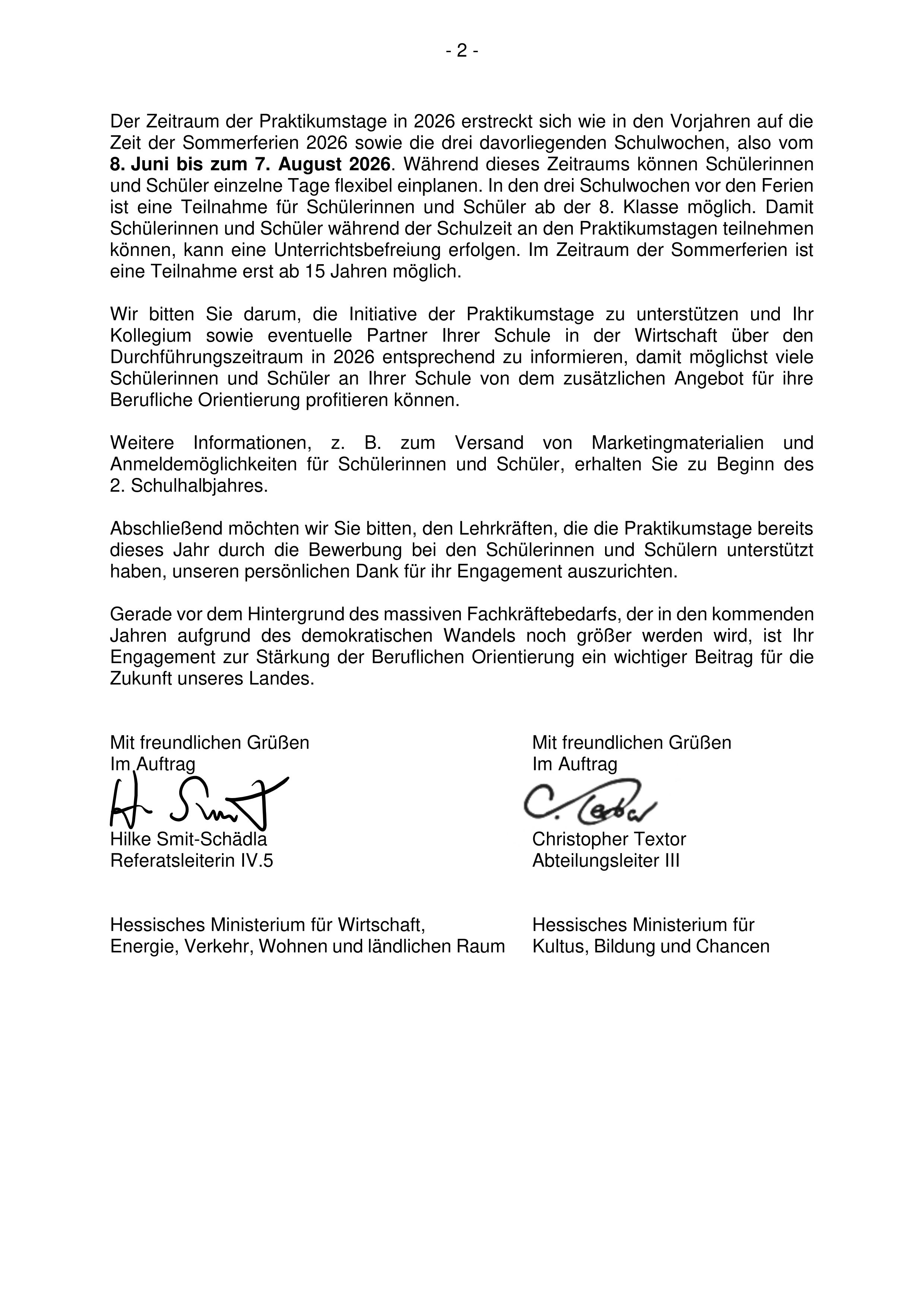 Betriebserkundungen in der Sommerzeit – Hessenweite Praktikumstage 2026 S. 1